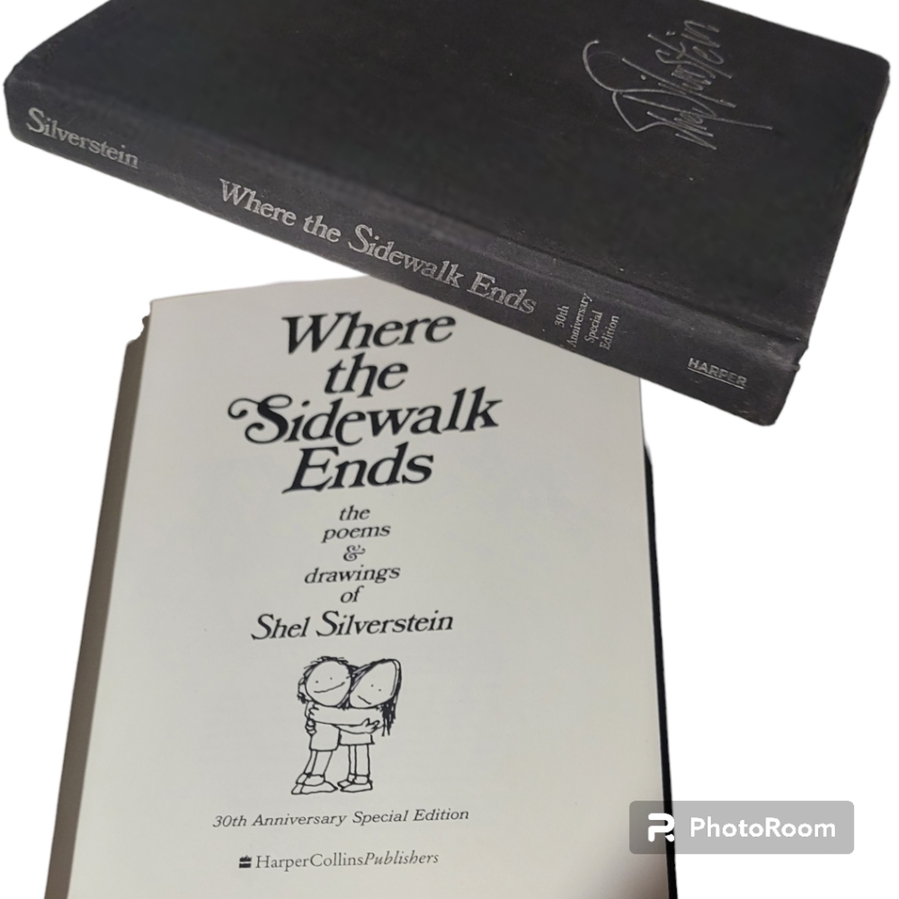 ANNIVERSARY EDITION "Where The Sidewalk Ends" Book by Silverstein